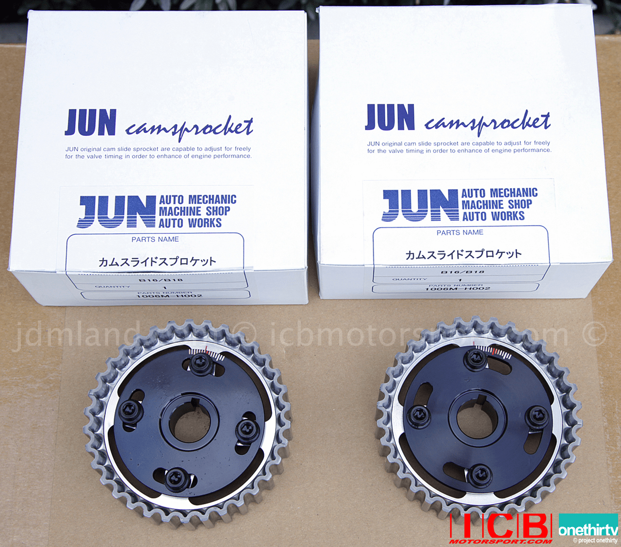 JUN Auto Mechanic Billet B16A/B18C B Series Motor Cam Gears Set Rare