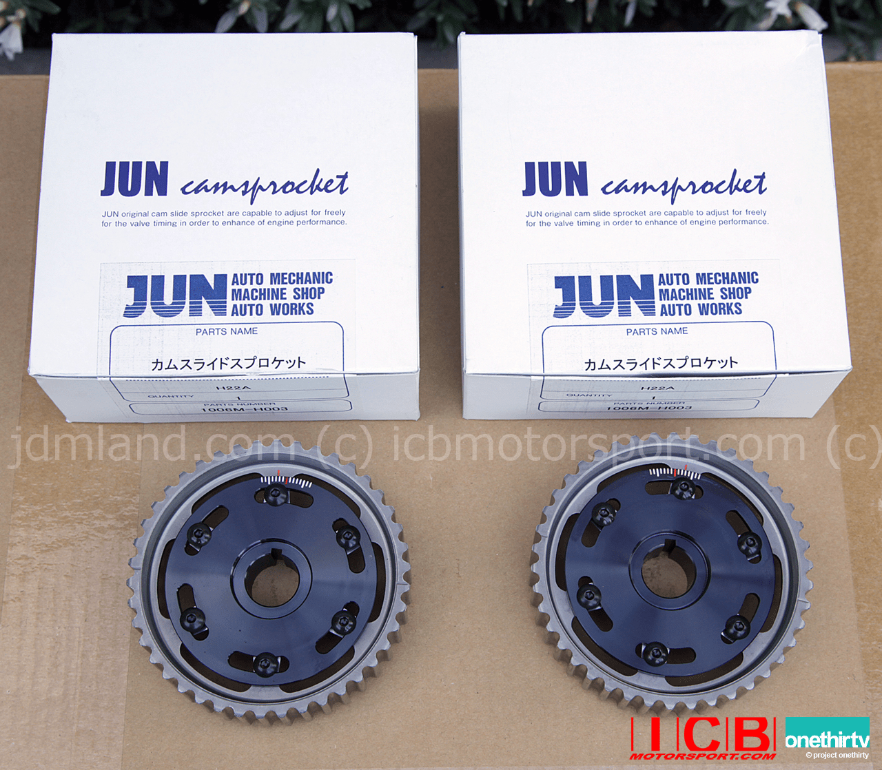 JUN Auto Mechanic Billet H22A Motor Cam Gears Set Rare
