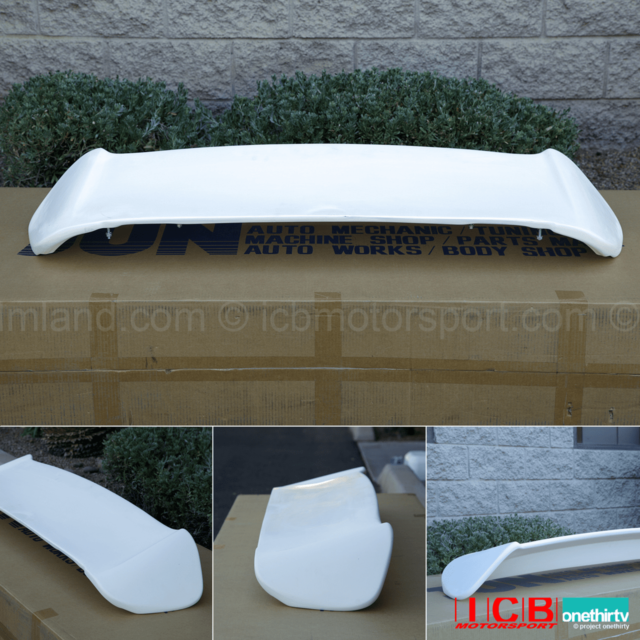 JUN Auto Mechanic Civic EK9 Hatchback Aero Wing FRP