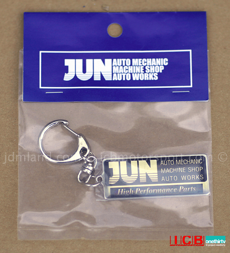 JUN Auto Mechanic Gold Key Chain 2.5"X1"