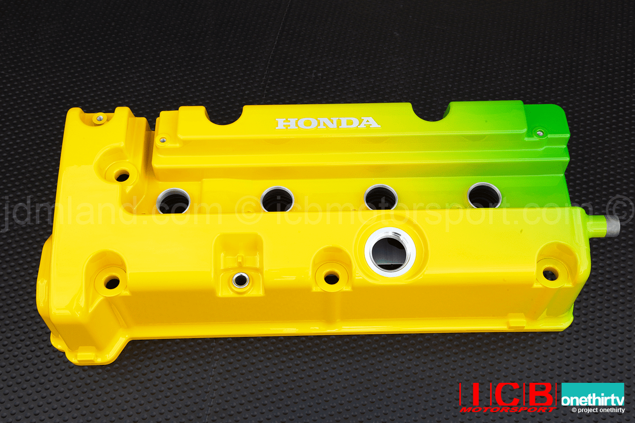JUN Auto Mechanic Green Yellow K Series Valve Cover