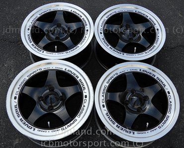 LOVER SOUL/CLASSIC SPIRITS Black 15x7 +35 4X100 Sold