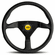MOMO Monte Carlo Steering Wheel (350mm/BLACK LEATHER W/ YELLOW STITCH)