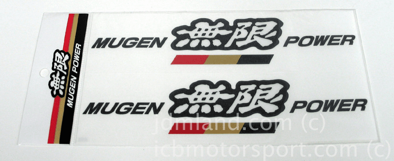 Mugen Decals Set H CV61 (Black/White) 90000-YZ5-311A-K4