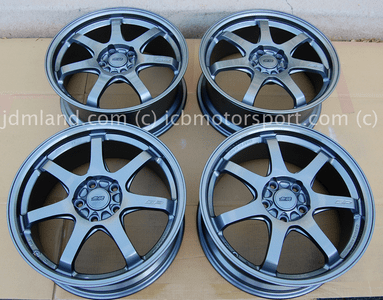Mugen GP Forged Wheel Gun Metallic Finish 18x7.5 5X114.3 +48 Offset Accord EuroR TSX Integra RSX Type R
