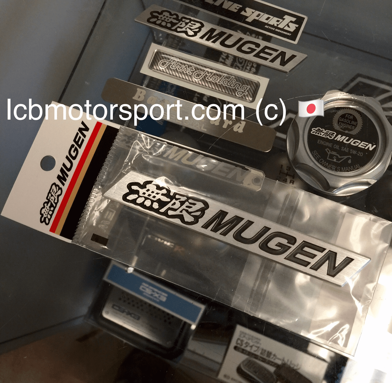 Mugen Metal Emblem 90000-YZ8-H606 Fits OG Spoilers