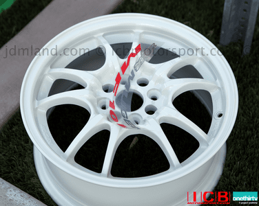 MUGEN MF10L White 15x6.5 +45 4X100 +45 Offset Set Limited