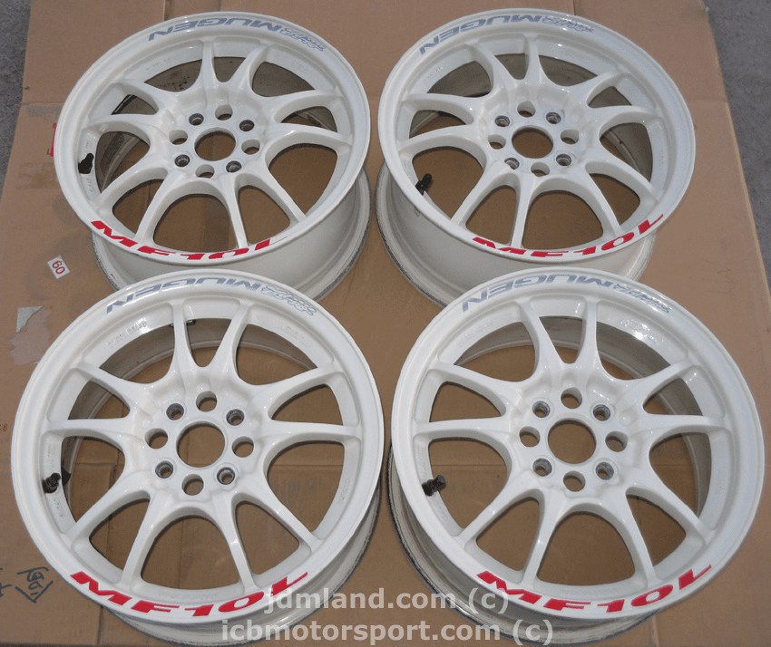 MUGEN MF10L WHITE 15x6.5 +45 4X100 - SOLD!