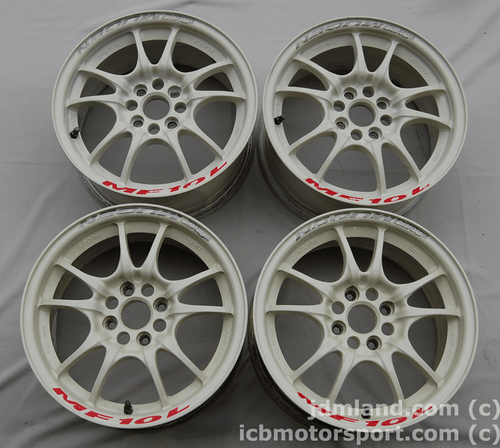 MUGEN MF10L WHITE 15x7 4X100 +40 offset - SOLD