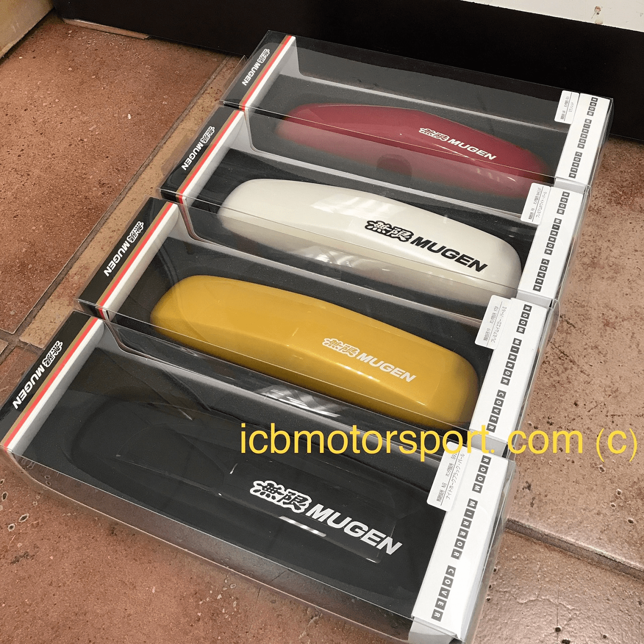 Mugen Rear View Mirror Cover 76450-XK7C-K0S0 Black / Red / White / Yellow