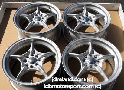Mugen RNR Silver 15" 4X100 w/ Center Caps SOLD