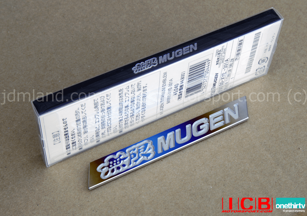 Mugen Titanium Emblem 90000-XYE-301A 
