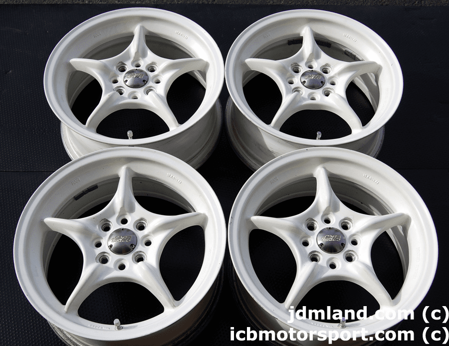 MUGEN WEAPON RNR (WHITE) 15x6.5 +45 4X100 - SOLD