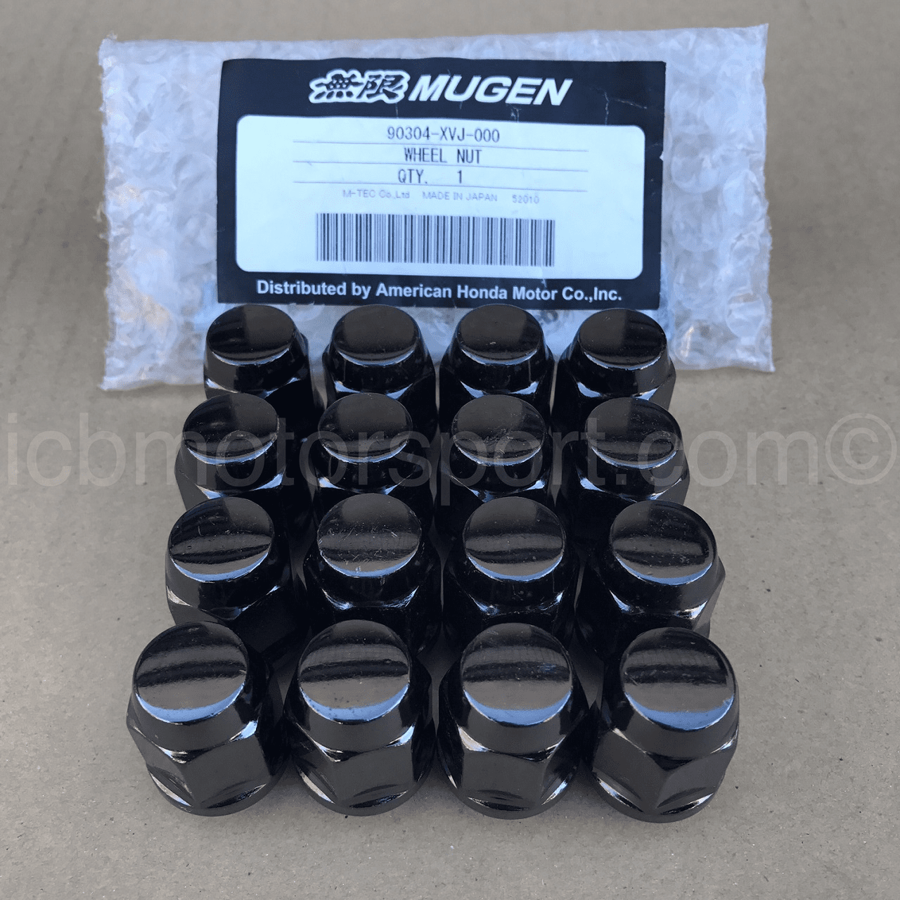 Mugen Wheel Lug Nuts Gunmetal 12x1.50mm 4 Lug (16)
