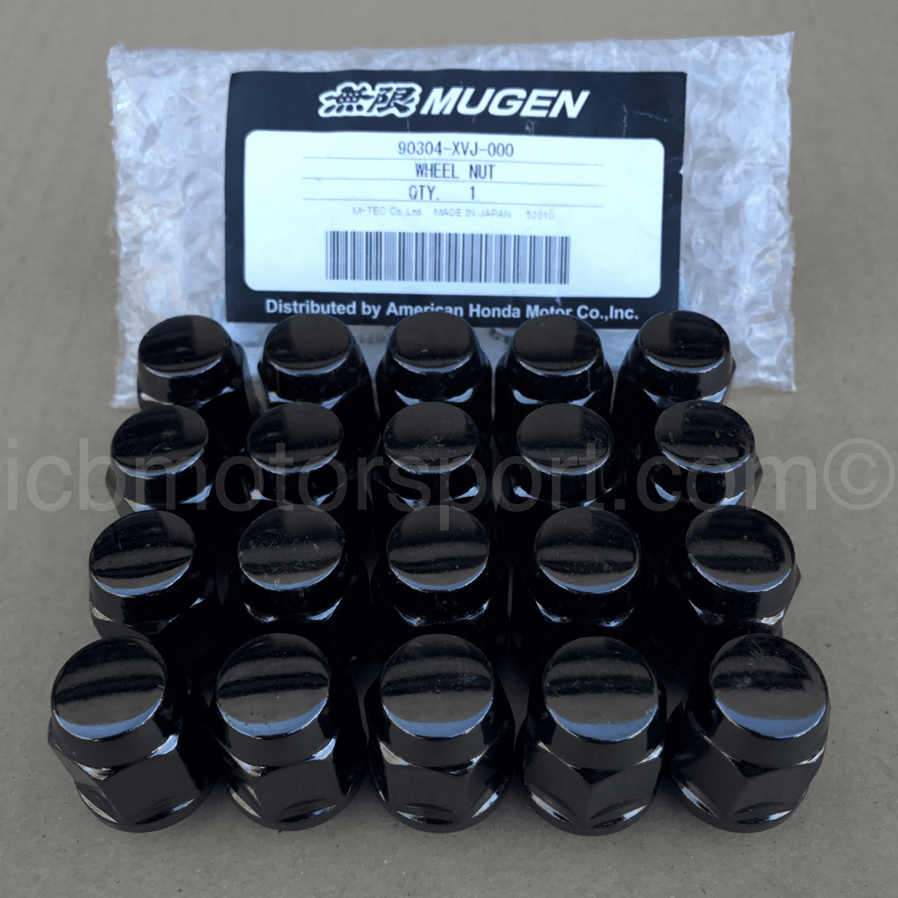 Mugen Wheel Lug Nuts Gunmetal 12x1.50mm 5 Lug (20)