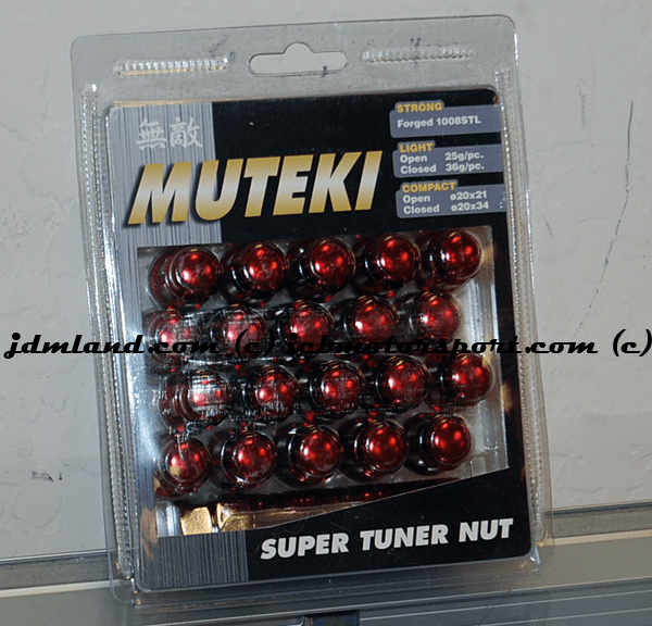 Muteki Lug Nuts 41886R 12x1.50mm Red Closed End