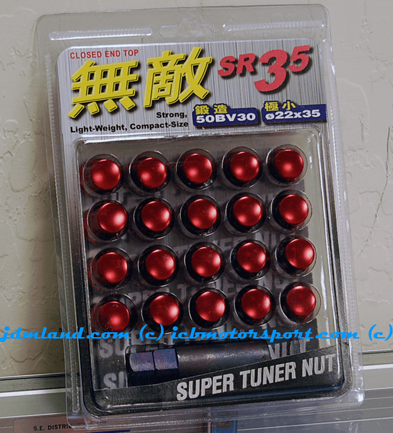 Muteki SR35 Lug Nuts Black Closed Ended 32916B 12x1.50mm FREE SHIPPING