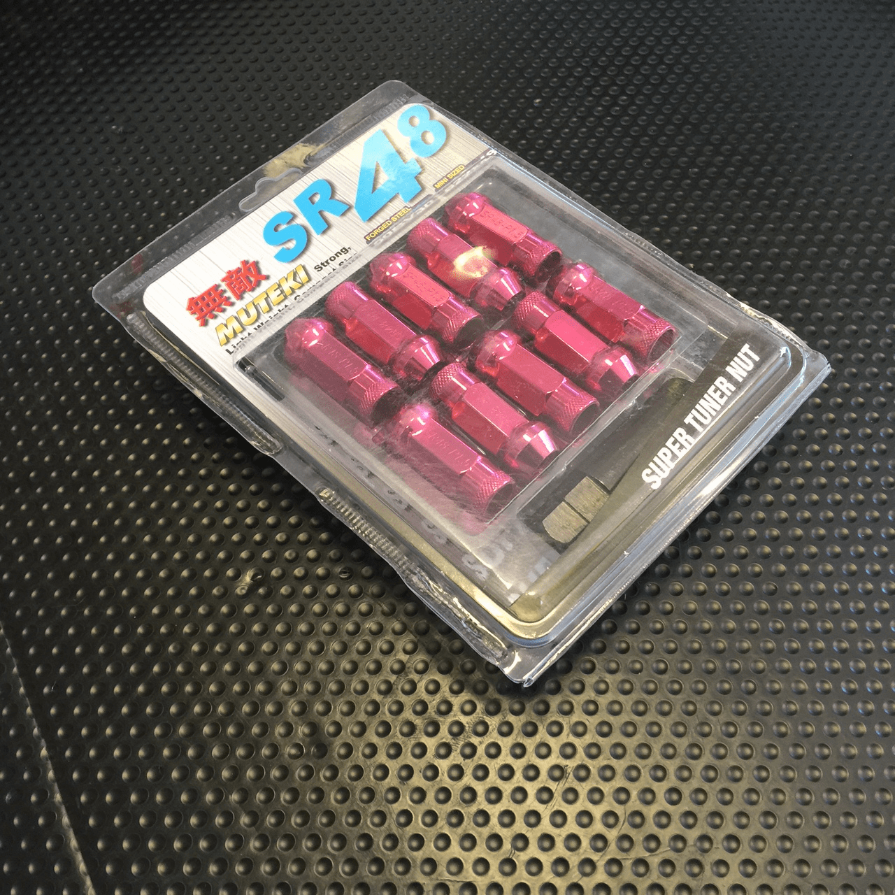 Muteki SR48 Lug Nuts Chrome Pink Open Ended 32906K 12x1.50mm