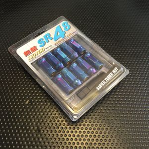 Muteki SR48 Lug Nuts Chrome Pink Open Ended 32906K 12x1.50mm