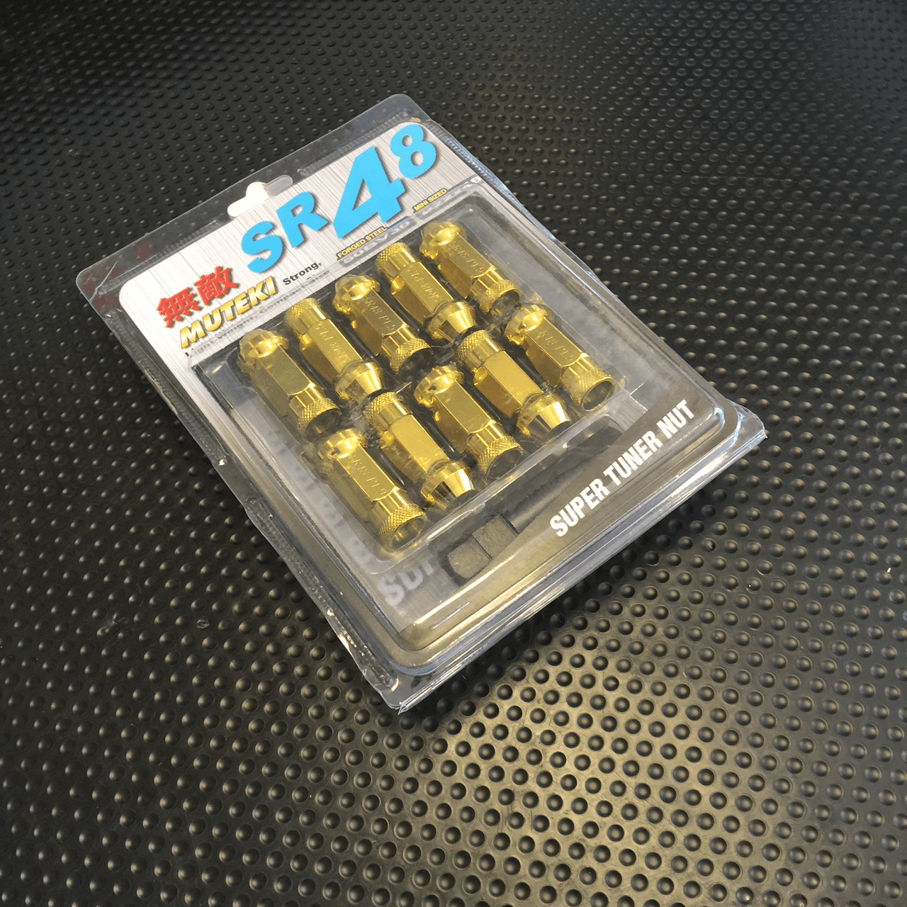Muteki SR48 Lug Nuts Chrome Yellow Open Ended 32906Z 12x1.50mm FREE SHIPPING