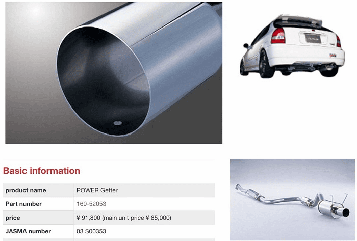 NEW Fujitsubo Stainless Steel Exhaust Cat-Back PowerGetter JDM Civic EK9 B16B 1996-2000