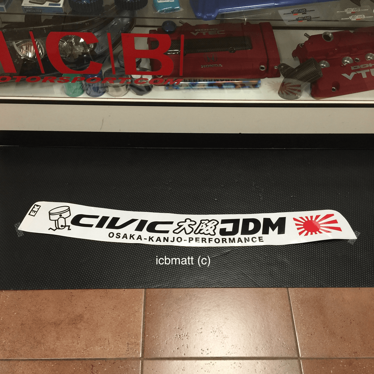 Osaka JDM Osaka Kanjo Performance Front Windshield Banner EK4/EK9