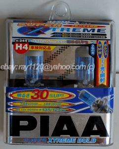 PIAA Super Xtreme White H4 Bulbs Twin Pack 4200K 15760