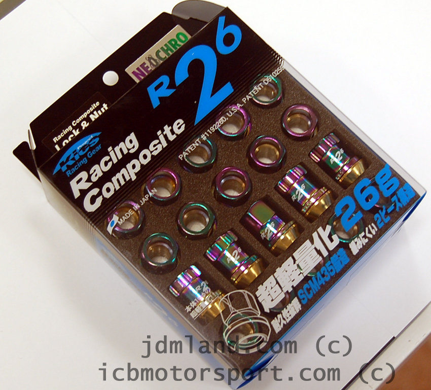 Project Kics R26 NEO Chrono Lug Nuts w/ Locks 12X1.50mm 32876N