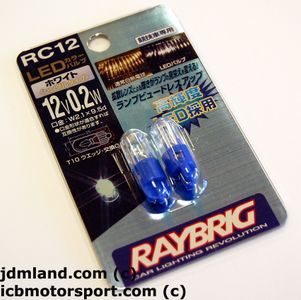 Raybrig RC12 194/168 wedge LED HID bulbs - White Color