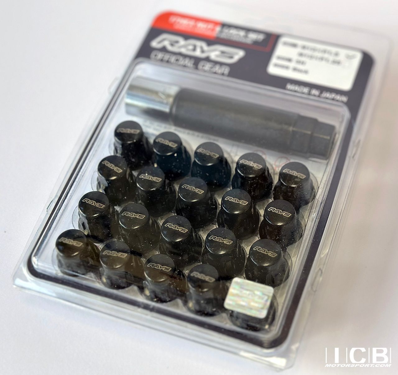 RAYS 17 Hex All LOCKS Set - Black Set 12x1.50mm Set for 4 Lug / 5 Lug ...