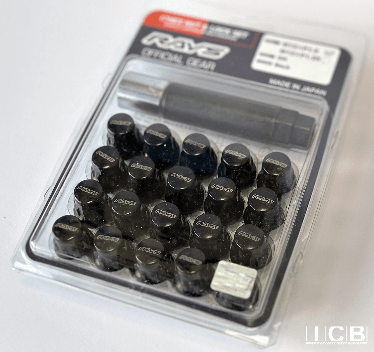 RAYS 17 Hex All Locks Set - Black Set 12x1.50mm Set  for 4 Lug / 5 Lug / 6 Lug Kits