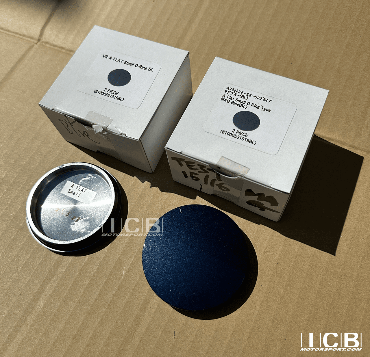 Rays Engineering Volk Racing Mag Blue TE37 14-15-16 CE28N 14-15 Center Caps Flat A