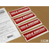 Rays Engineering Volk Racing TE37SL Replacement Wheel Red Spoke Decal 15/16" 17/18"