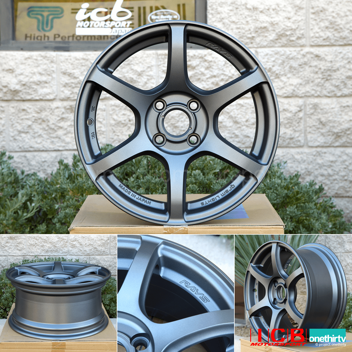 Rays Gram Lights 57C6 15X7 4X100 +40 Offset Matte Graphite