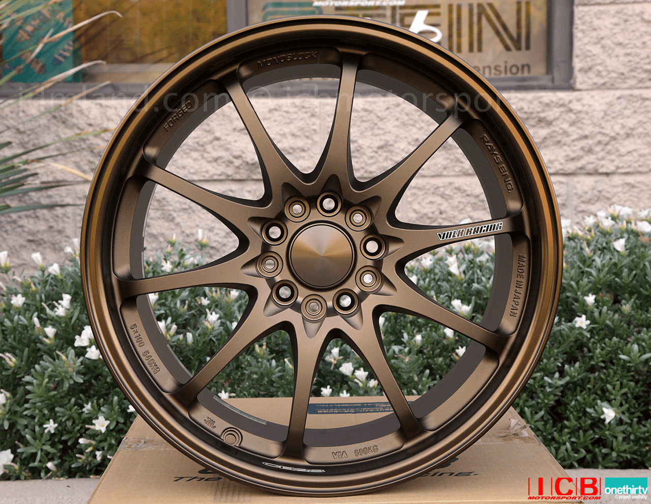 Rays Volk Racing CE28N Bronze Wheels 18X9.5 +33 Offset 5X120 Concave Face Civic FK8 CTR