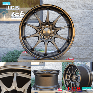 Rays Volk Racing CE28N Bronze Wheels Set 17X9.5 5X114.3 +40 Offset