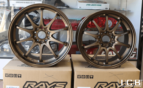 Rays Volk Racing CE28N Bronze Wheels Set 5X114.3 17X8 +33 Offset 18X9.5 +22 Offset Honda/Acura NSX 91-2005 NA1 NA2