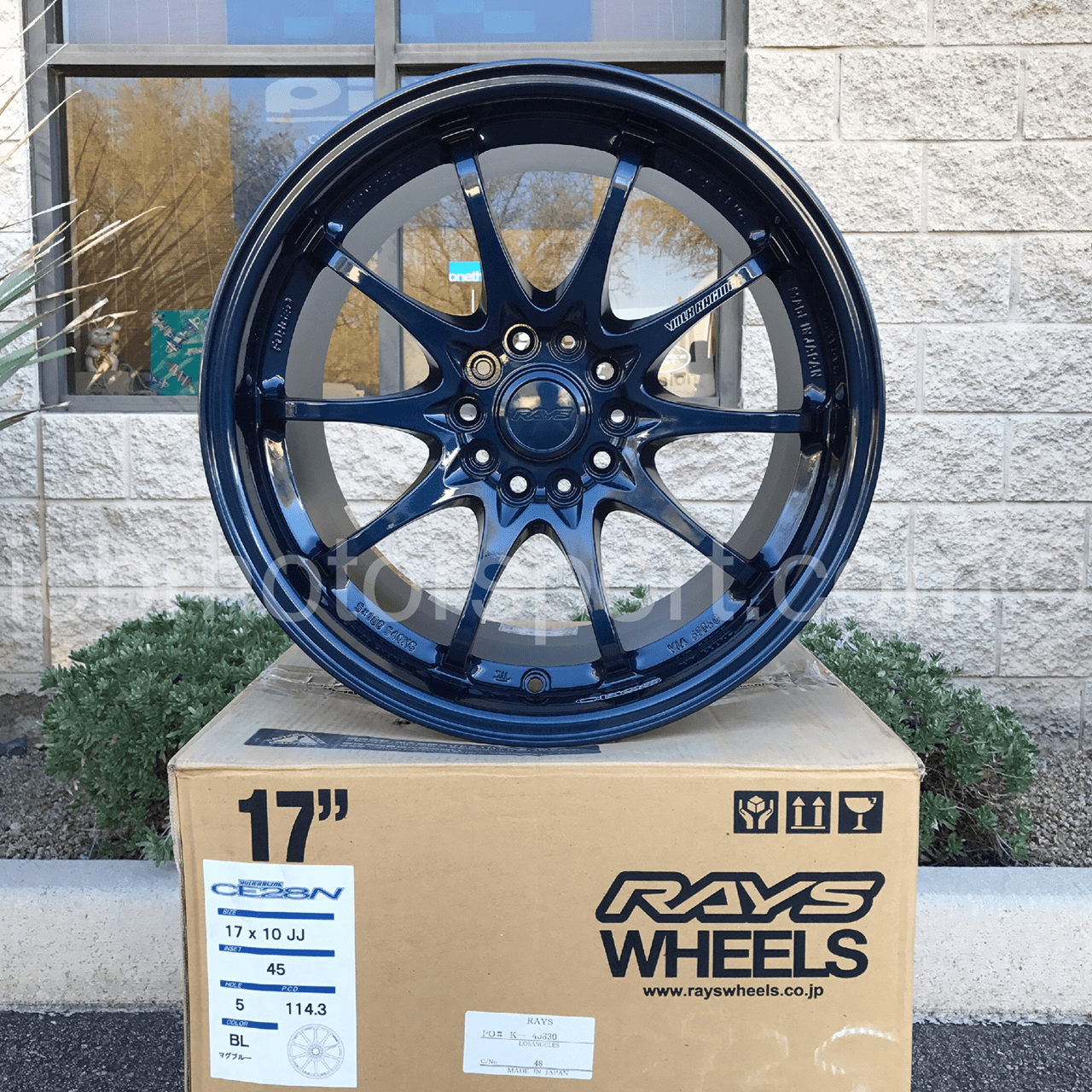 Rays Volk Racing CE28N Mag Blue 17X10 5X114.3 +45 Offset Concave Face Sold