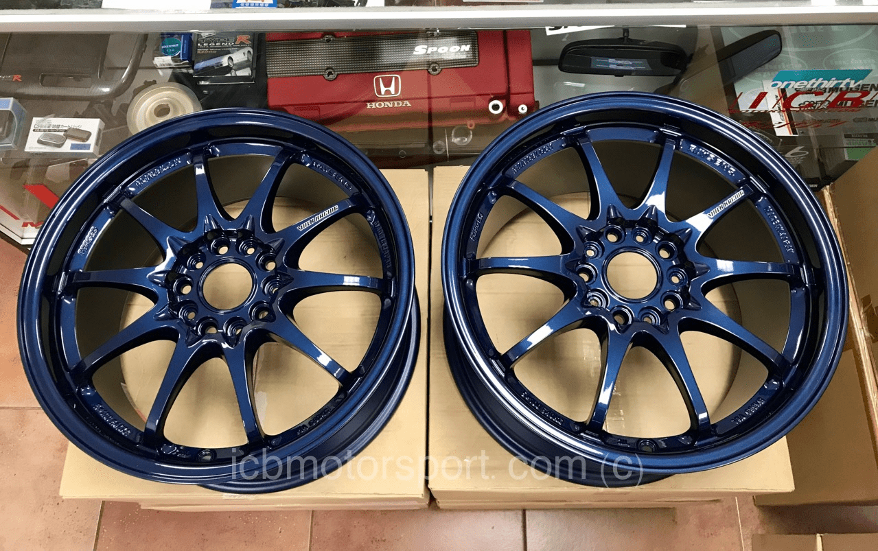 Rays Volk Racing CE28N Mag Blue Wheels Set 5X114.3 17X9 +63 Offset 17X10 +70 Offset Honda S2000