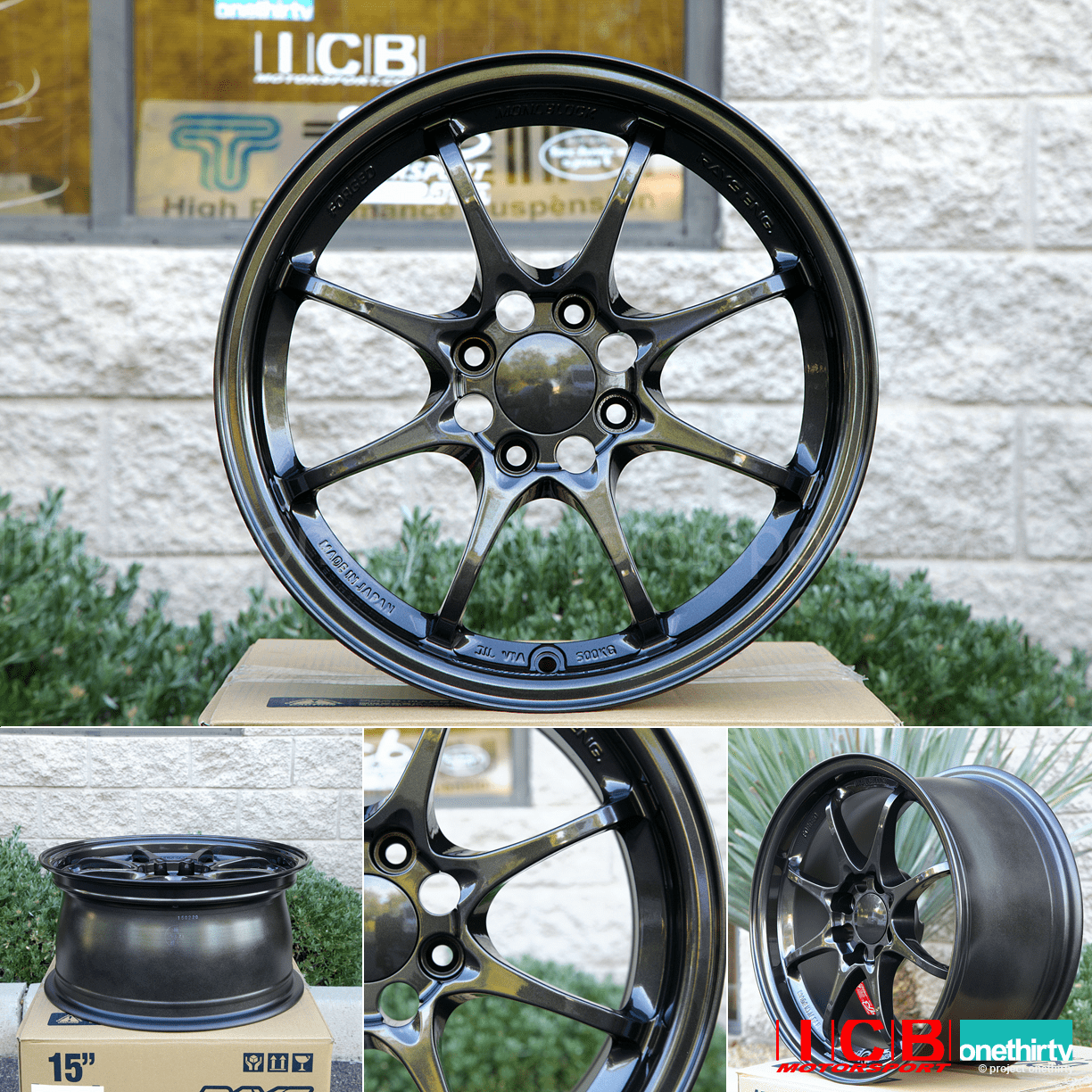 Rays Volk Racing CE28N Wheels 15X7.5 +30 Offset 4X100 Diamond Black Sold!