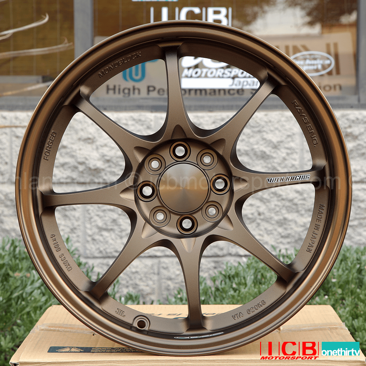 Rays Volk Racing CE28N Wheels 16X8 4X100 +35 Offset Bronze