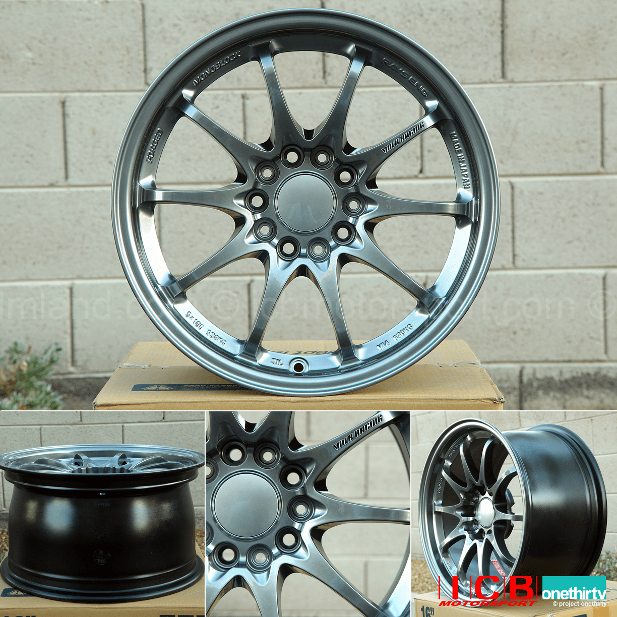 Rays Volk Racing CE28N Wheels 16X8.5 +30 Offset Front 16X8 +28 Offset Rear Formula Silver Concave Sold