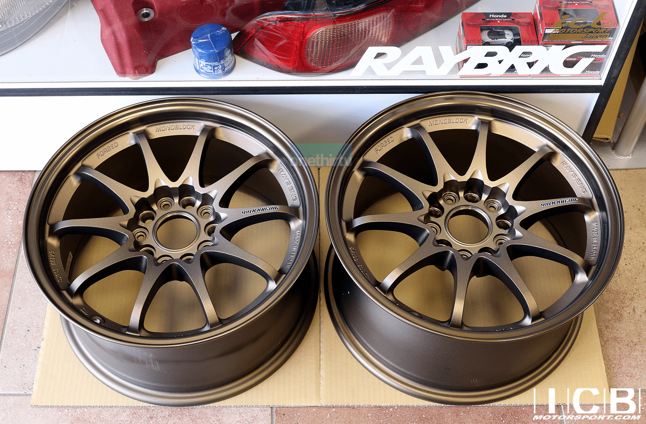 Rays Volk Racing CE28N Wheels 16X8.5 +30 Offset Front 16X8 +30 Offset Rear Bronze