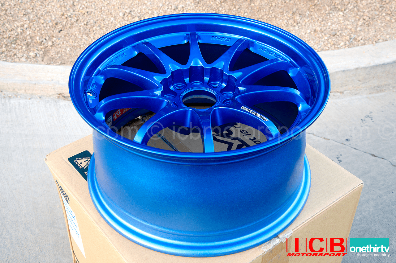 Rays Volk Racing CE28N Wheels 16X8 5X114.3 +28 Offset Concave Hyper Blue Sold
