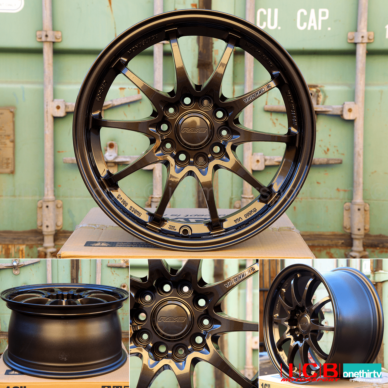 Rays Volk Racing CE28N Wheels 16X8 5X114.3 +35 Offset Diamond Black