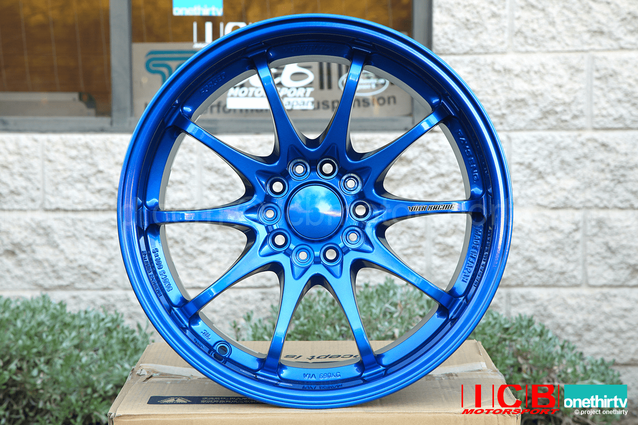 Rays Volk Racing CE28N Wheels 17X9 5X114.3 +22 Offset Concave Face Hyper Blue 