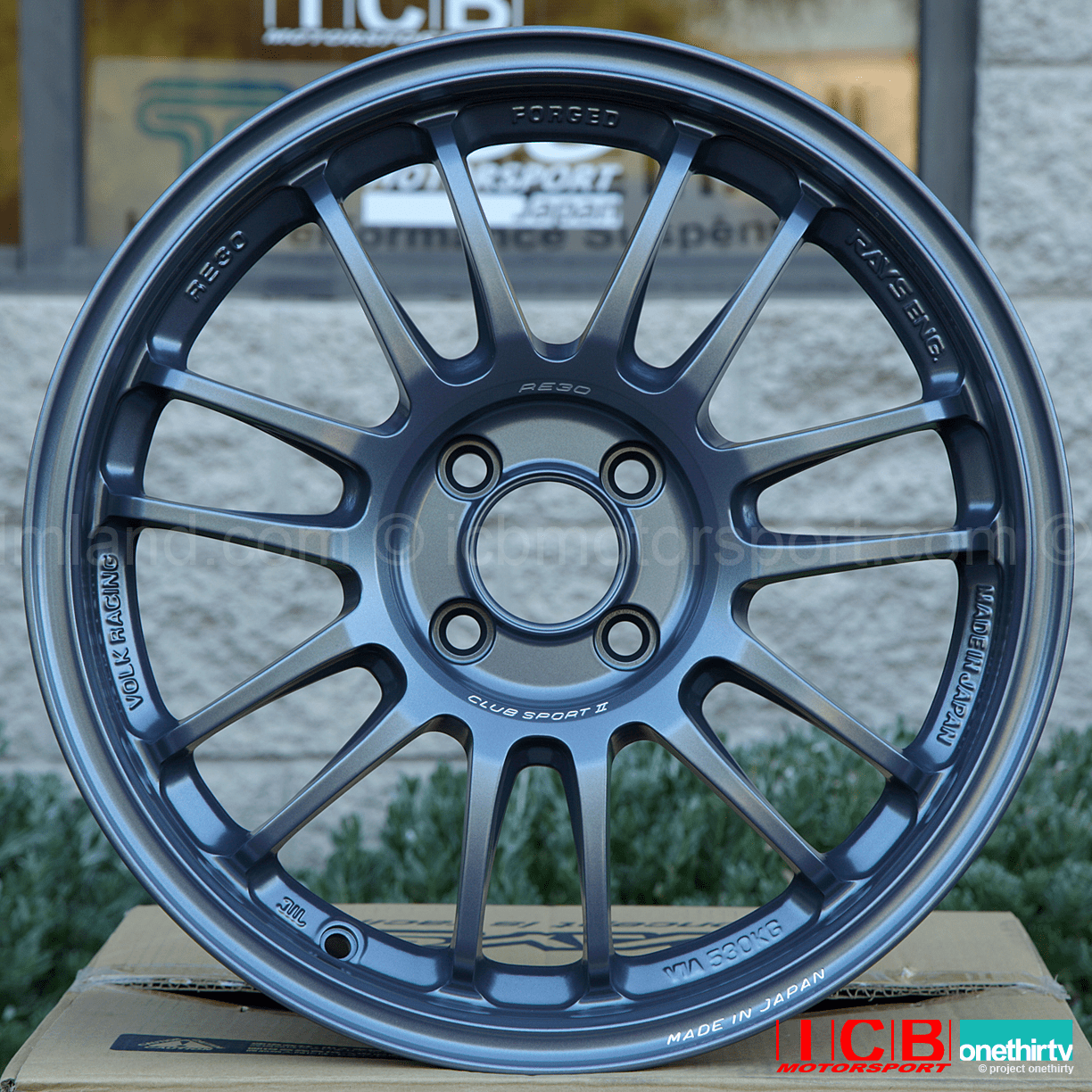 Rays Volk Racing RE30CSII Wheels Set 16X7 4X100 +32 Offset Matte Light Gray
