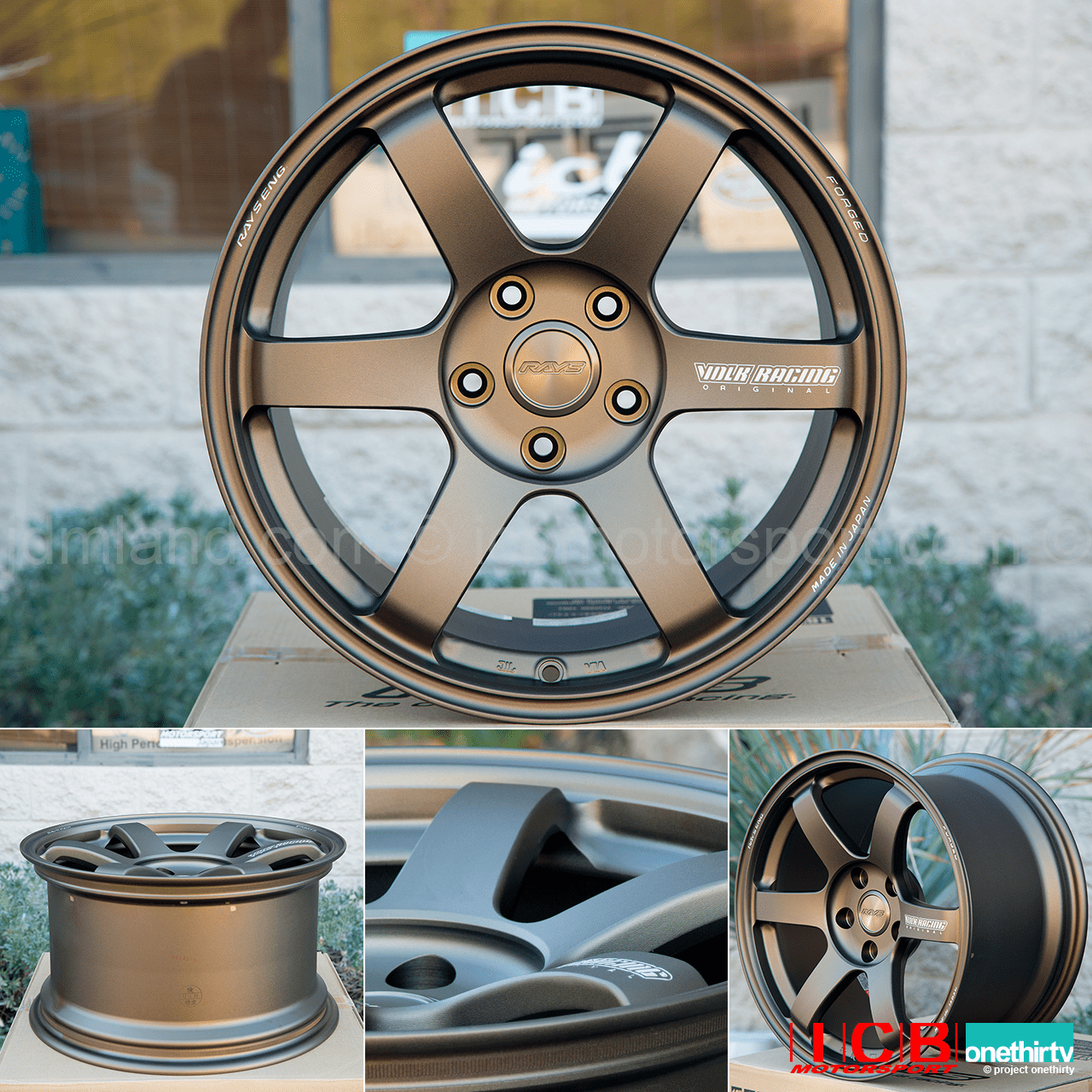 Rays Volk Racing TE37 SAGA Wheels 17X10 5X114.3 +44 Offset Concave Face-4 Bronze