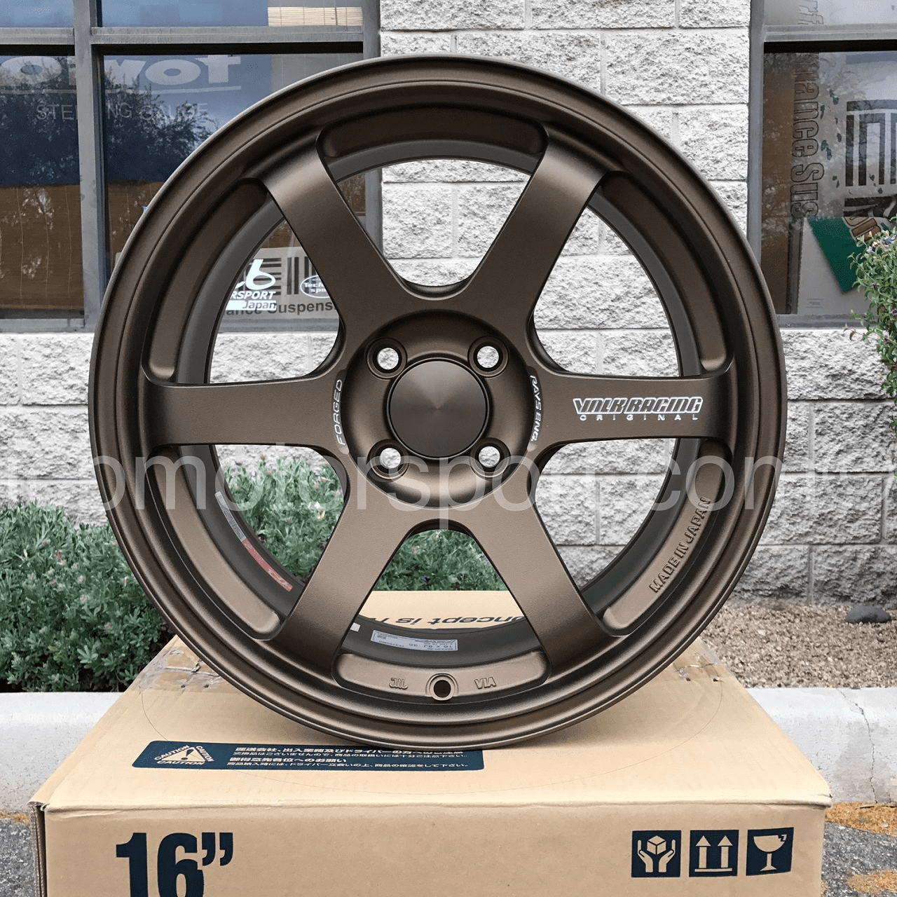 Rays Volk Racing TE37 Sonic Wheels 16X8 4X100 +25 Offset Bronze - Pre-Order