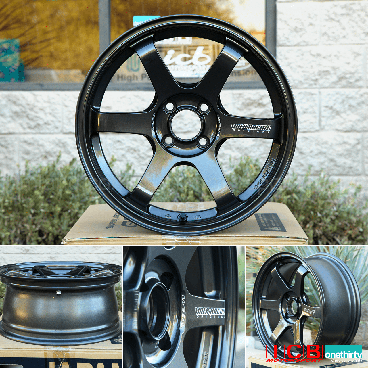 Rays Volk Racing TE37 Sonic Wheels 16X8 4X100 +25 Offset Diamond Dark Gunmetal Pre-Order